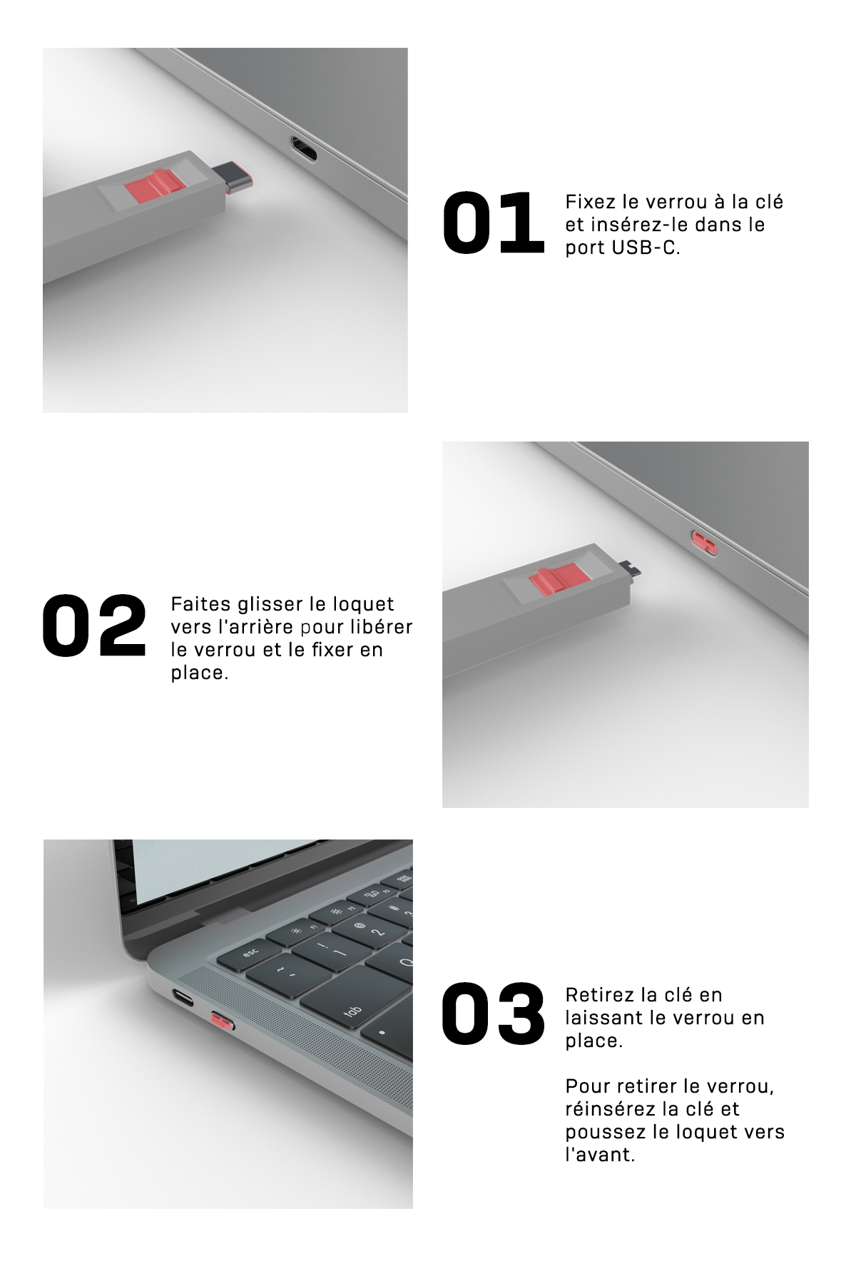 USB-C Port Blocker - Instructions