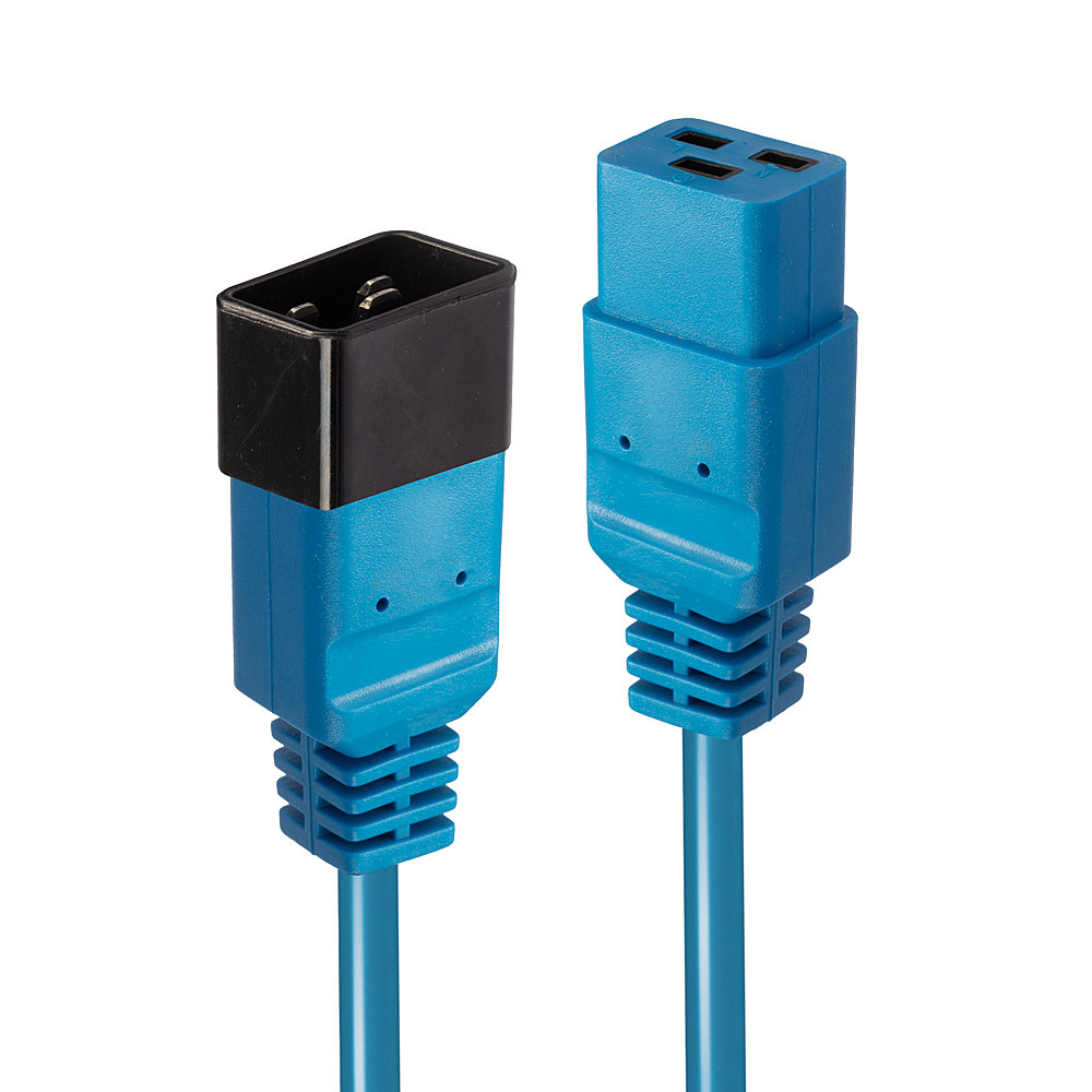 Rallonge IEC 2m, bleu Parfait pour organiser vos baies serveur