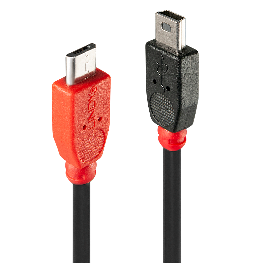 Câble OTG USB 2.0 Type Micro-B vers Mini-B, 2m