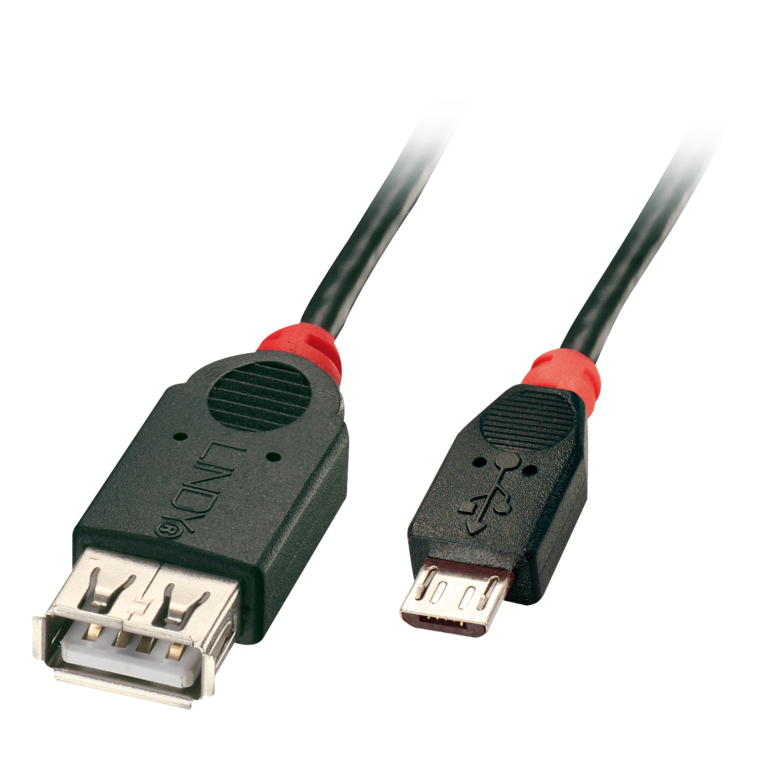 Câble OTG USB 2.0 Type Micro-B vers A, 0.5m