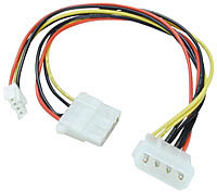 Câble d&apos alimentation Molex pour lecteurs internes, 0.25m