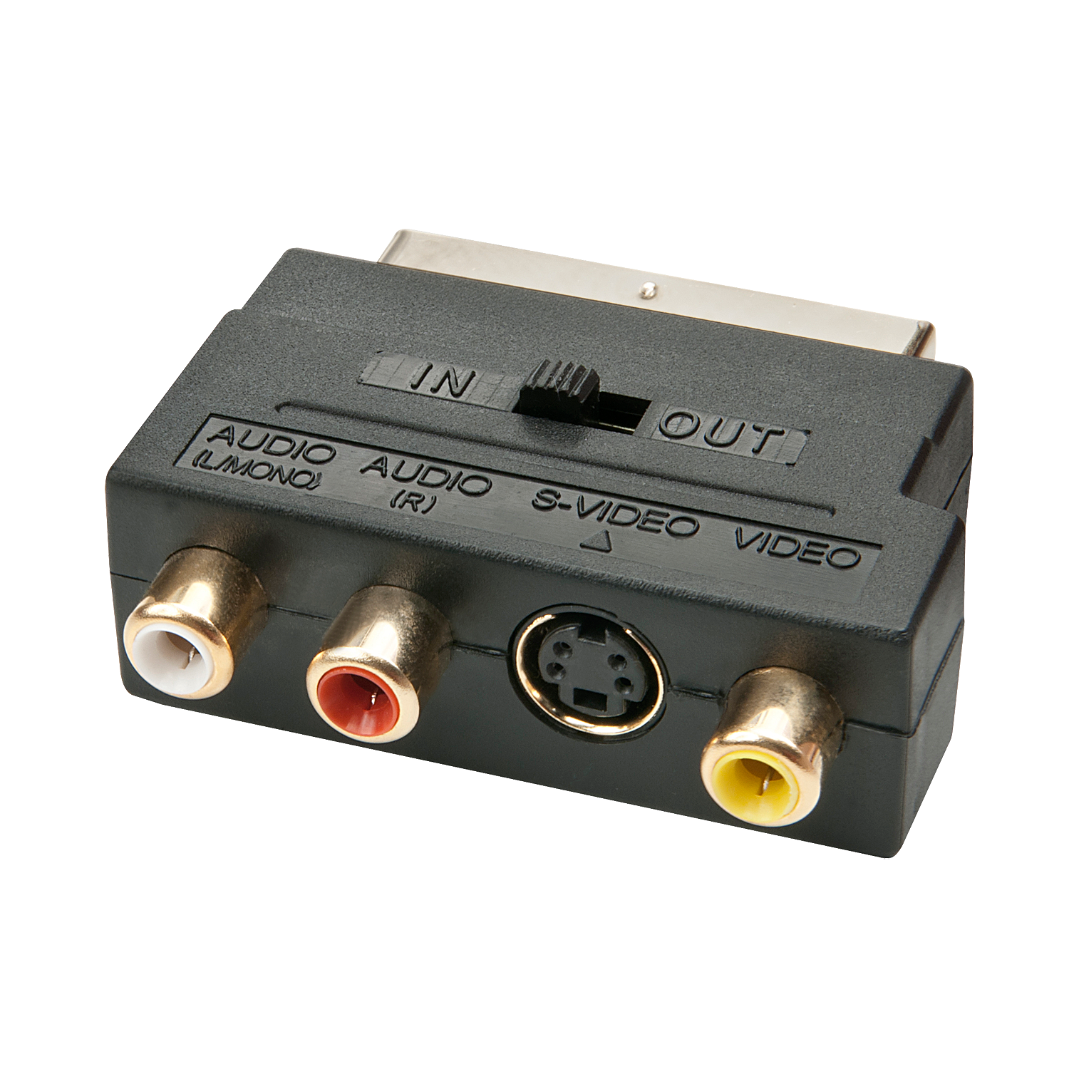 Adaptateur péritel vers S-vidéo + 3x RCA Adaptateur péritel vers S-Vidéo et AV, a