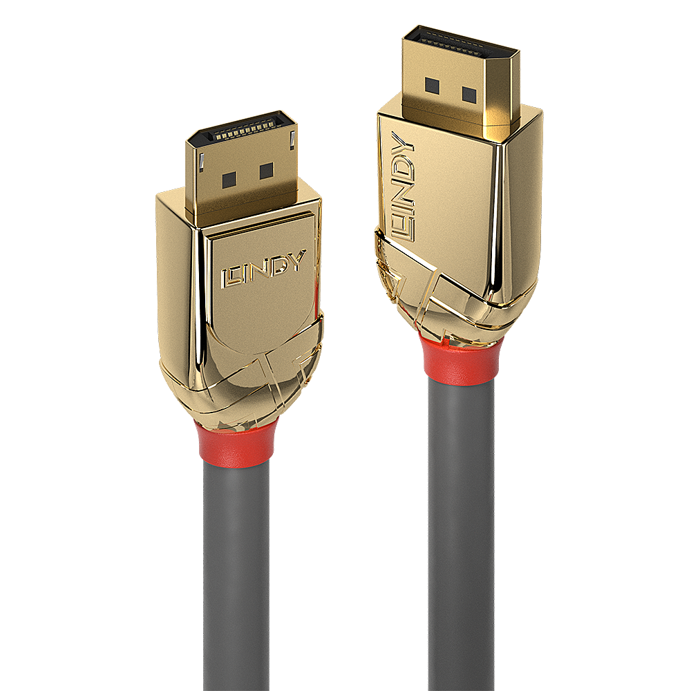 Câble DisplayPort 1.4, Gold Line, 2m DP mâle/mâle