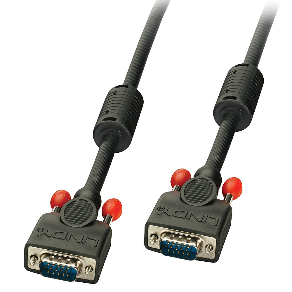 Câble VGA M/M, noir, 3m HD15 M/M, compatible DDC