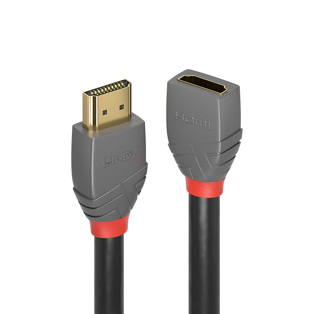 Rallonge HDMI High Speed Anthra Line, 2m HDMI mâle vers femelle