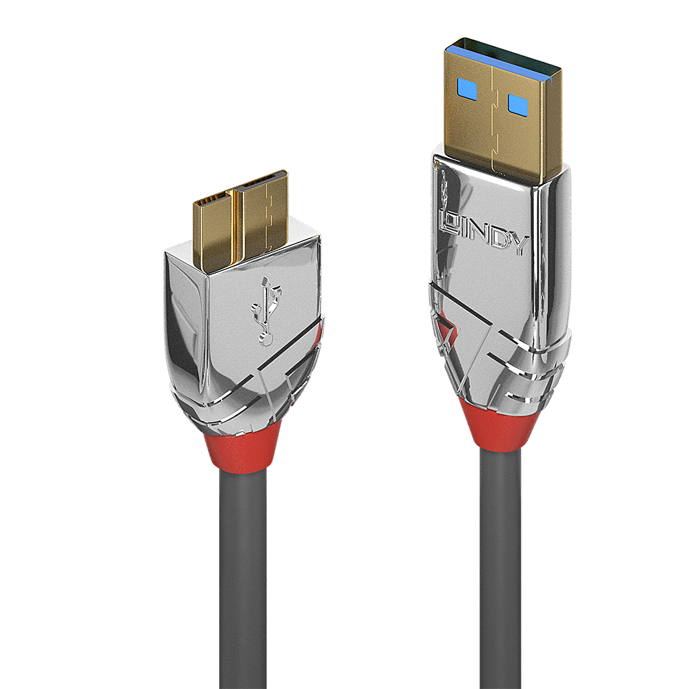 Câble USB 3.2 Type A vers Micro-B, 5Gbit/s,  Cromo Line, 3m
