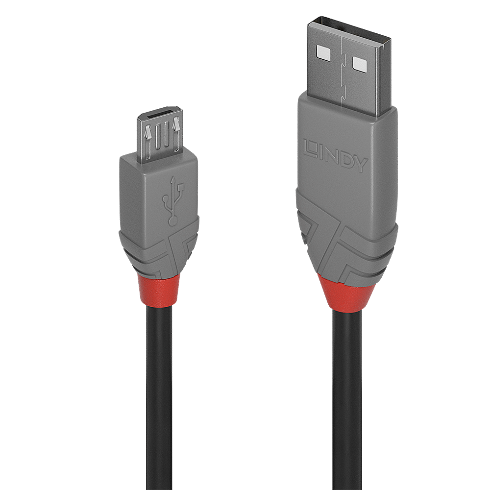 Câble USB 2.0 type A vers Micro-B, Anthra Line, 2m