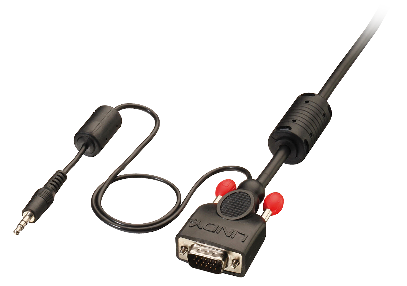 Câble VGA & Audio Premium M/M, 2m Connectiques HD 15 M/M + jack 3,5mm stér