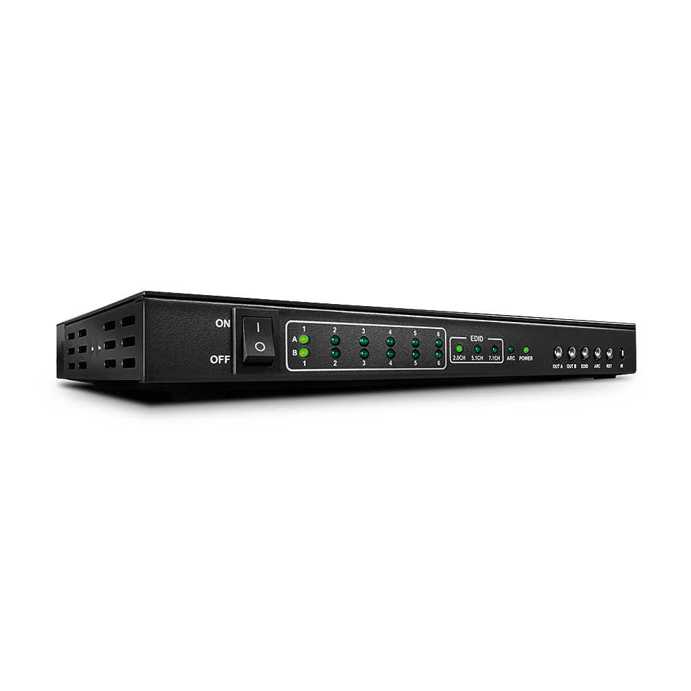 Matrix HDMI 6x2, avec fonction PiP, 10.2G