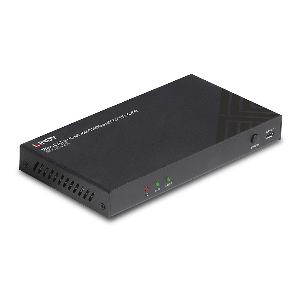 Récepteur HDBaseT Cat.6 HDMI 4K60, Audio, IR & RS-232, 100m _x000D_