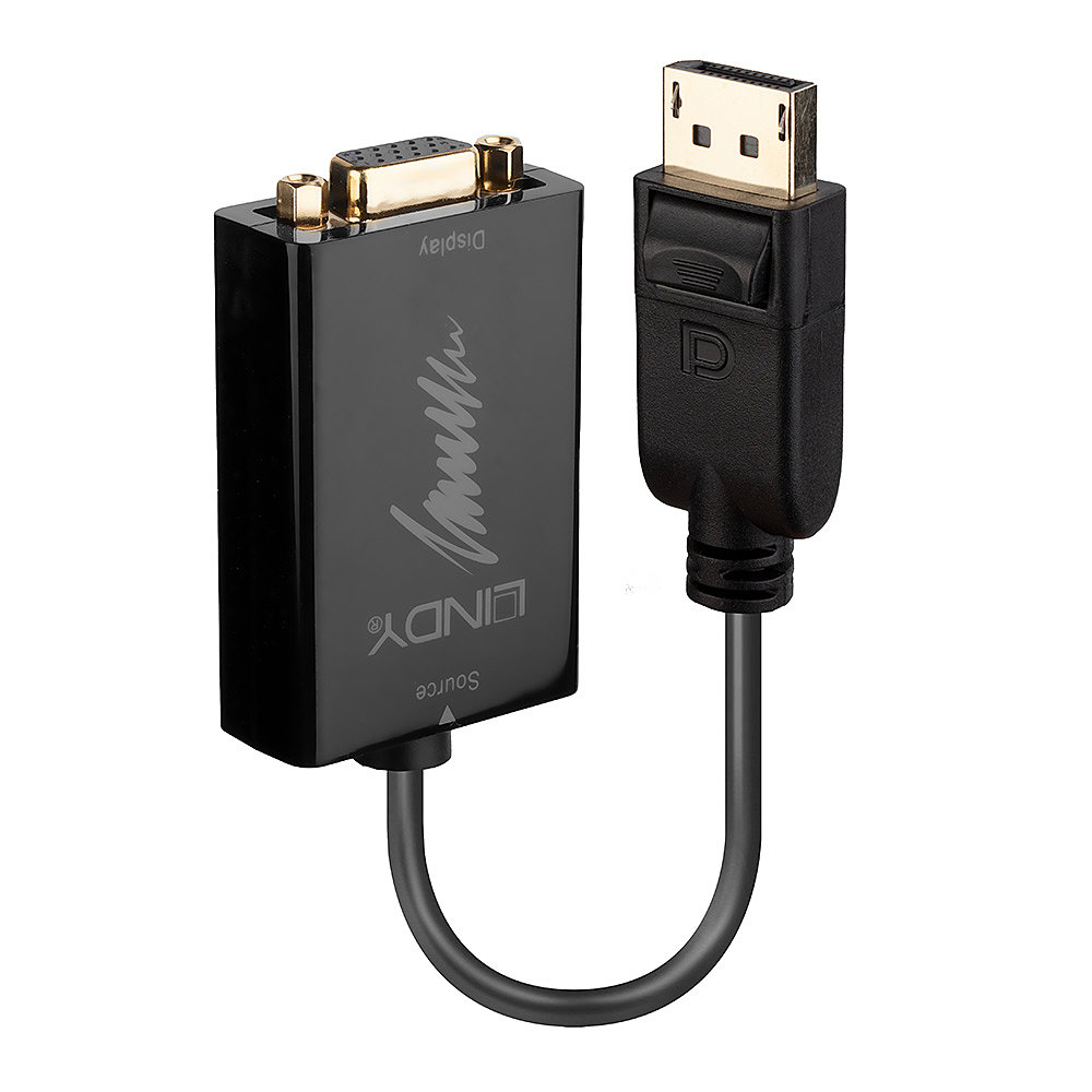 Convertisseur Actif DisplayPort vers VGA Connecte une source DisplayPort à un mon