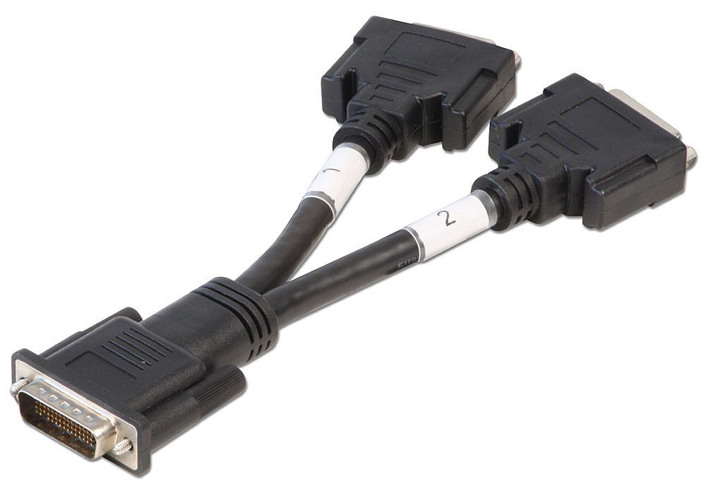 Câble adaptateur DMS59 (LFH) vers 2x DVI-I (numérique et analogique VGA )