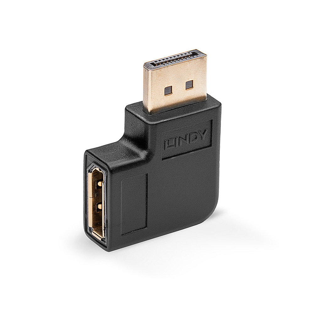 Coude DisplayPort 1.4, à gauche Adaptateur coudé à 90°, mâle vers femell
