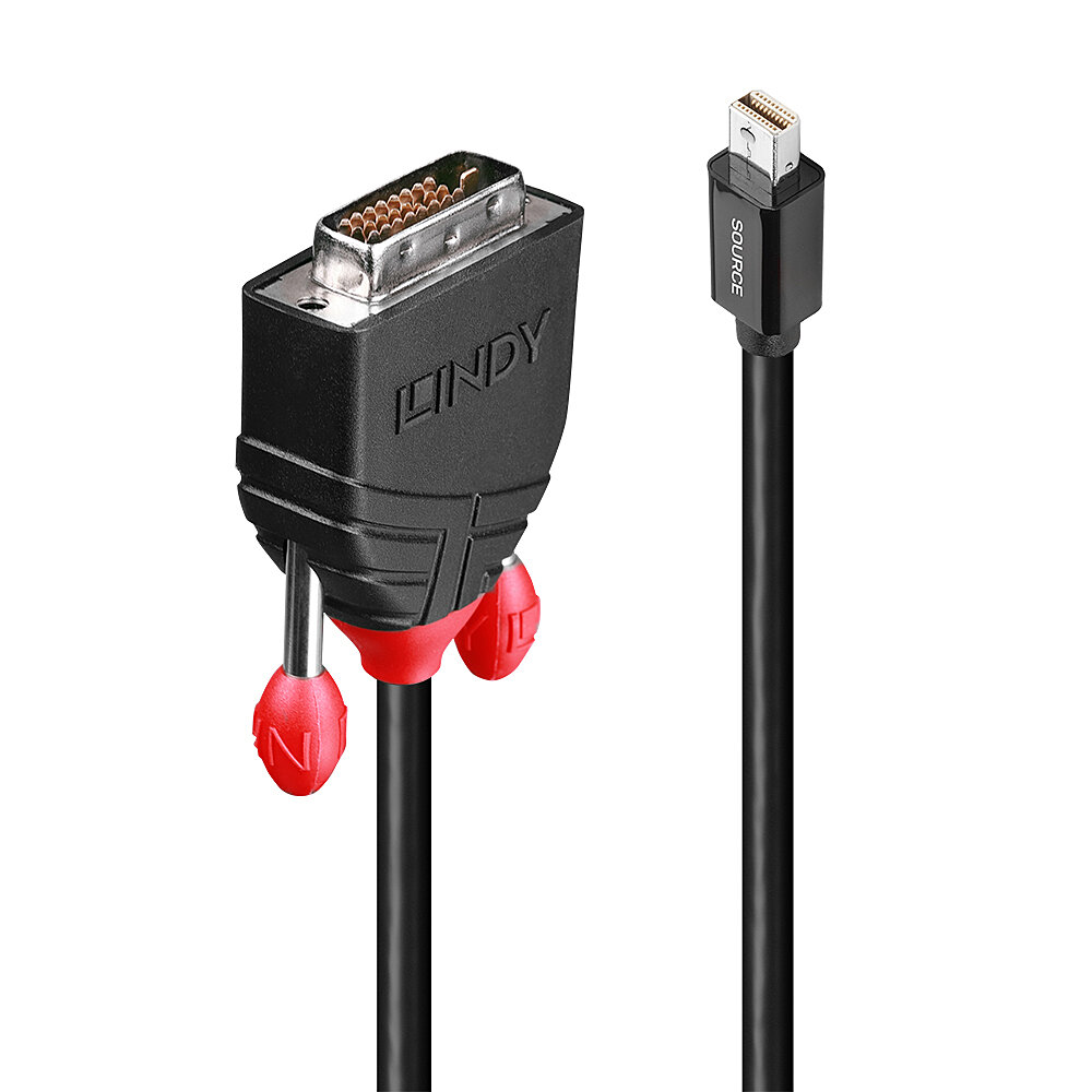 1m Câble Mini DisplayPort vers DVI Connecte une source Mini DisplayPort à u