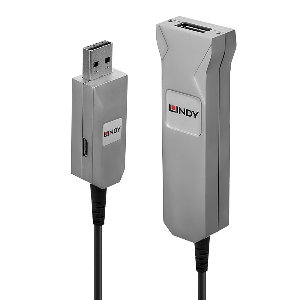 Rallonge USB 3.0 Hybride, 50m Combine les bénéfices du cuivre et de la