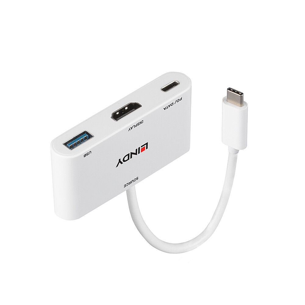 Convertisseur USB 3.1 Type C vers HDMI avec port USB Type A et Power Delivery